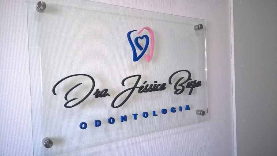 placa para clinica otondologica